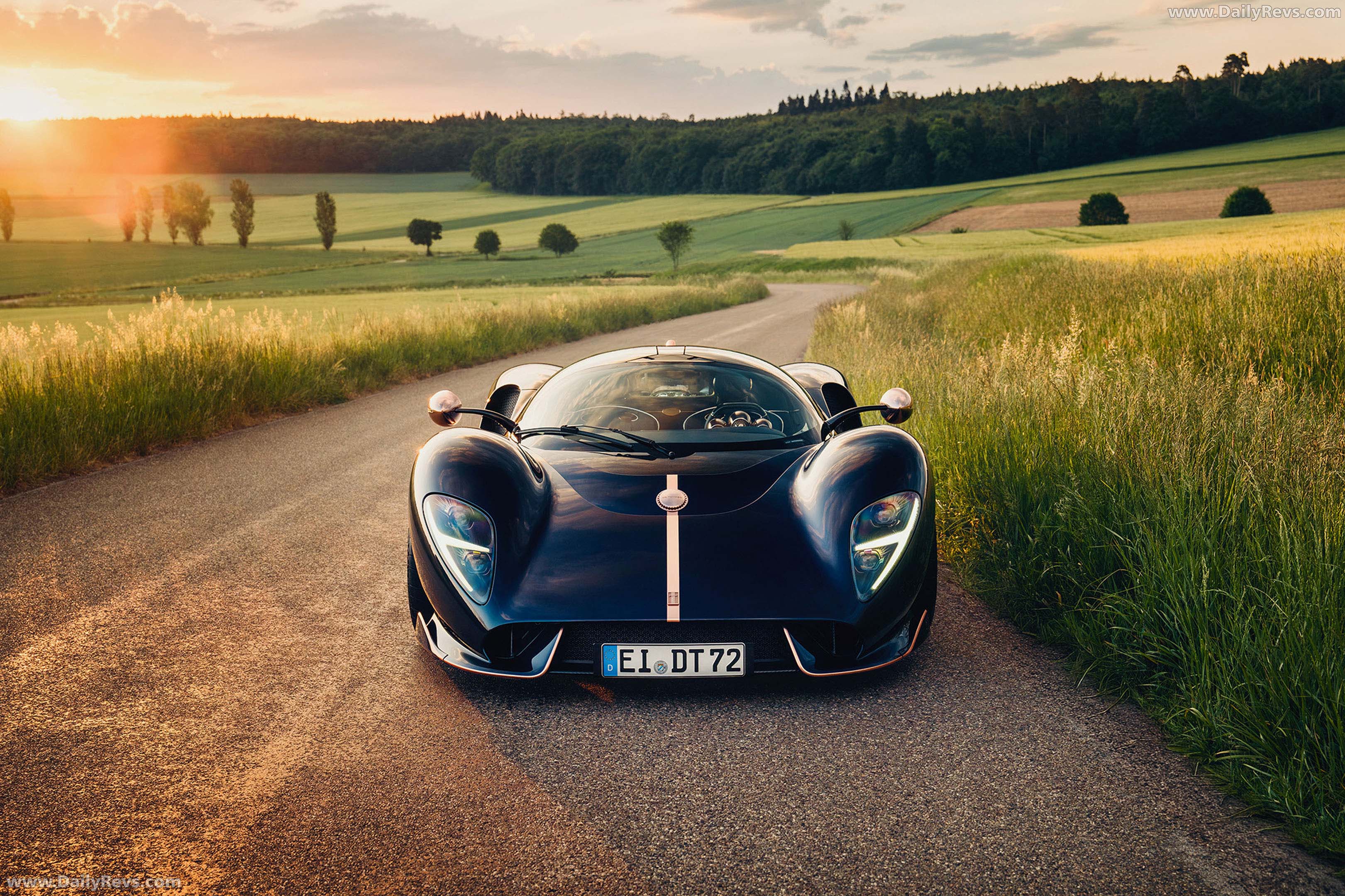 2026 De Tomaso P72 Aurelian Night Commission Front View
